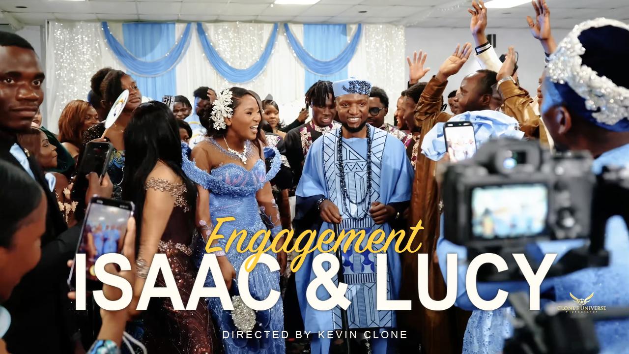 Isaac and Lucy engagement film cover